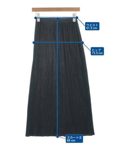PLEATS PLEASE（プリーツプリーズ）ロング・マキシ丈スカート 黒 サイズ:2(M位) レディース/2200723400103