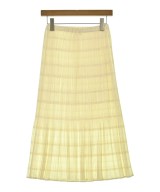 PLEATS PLEASE（プリーツプリーズ）ひざ丈スカート 黄 サイズ:2(M位) レディース/2200683267204