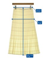 PLEATS PLEASE（プリーツプリーズ）ひざ丈スカート 黄 サイズ:2(M位) レディース/2200683267204