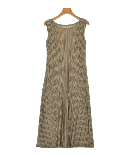 PLEATS PLEASE(プリーツプリーズ)ワンピース 茶 サイズ:3(L位)/2200683454079