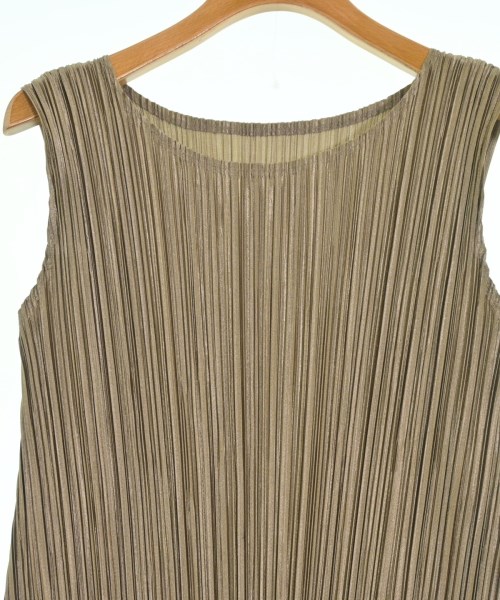 PLEATS PLEASE（プリーツプリーズ）ワンピース 茶 サイズ:3(L位) レディース/2200683454079