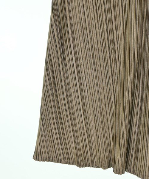 PLEATS PLEASE（プリーツプリーズ）ワンピース 茶 サイズ:3(L位) レディース/2200683454079