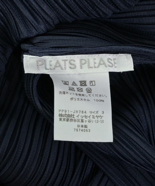 PLEATS PLEASE（プリーツプリーズ）ワンピース 紺 サイズ:3(L位) レディース/2200683454093