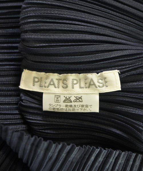 PLEATS PLEASE（プリーツプリーズ）カジュアルシャツ 紺 サイズ:3(L位) レディース/2200684752020