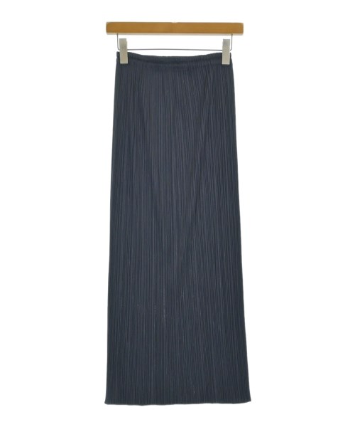 PLEATS PLEASE(プリーツプリーズ)ロング・マキシ丈スカート 紺 サイズ:3(L位)/2200684752051