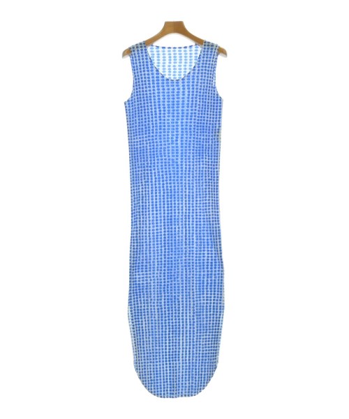 PLEATS PLEASE(プリーツプリーズ)ワンピース 青 サイズ:3(L位)/2200684752068