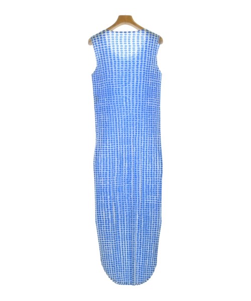 PLEATS PLEASE（プリーツプリーズ）ワンピース 青 サイズ:3(L位) レディース/2200684752068
