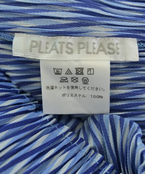 PLEATS PLEASE（プリーツプリーズ）カジュアルシャツ 青 サイズ:3(L位) レディース/2200683502053