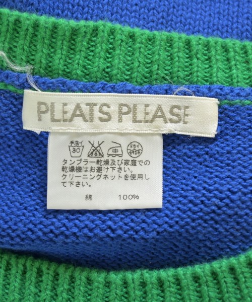 PLEATS PLEASE（プリーツプリーズ）ニット・セーター 青 サイズ:3(L位) レディース/2200681203112