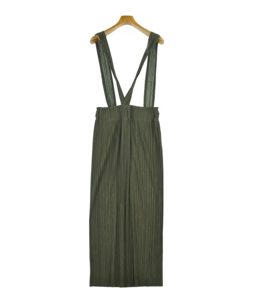 PLEATS PLEASE（プリーツプリーズ）ワンピース カーキ サイズ:3(L位) レディース/2200681824096