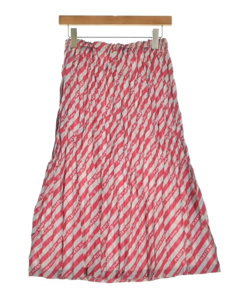 PLEATS PLEASE（プリーツプリーズ）ひざ丈スカート グレー サイズ:4(XL位) レディース/2200686436195