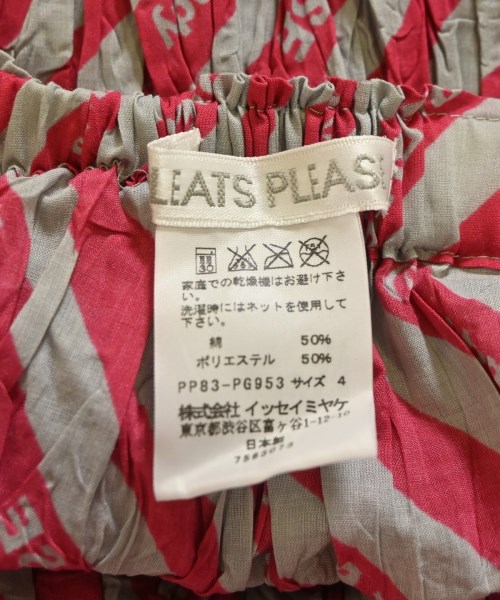 PLEATS PLEASE（プリーツプリーズ）ひざ丈スカート グレー サイズ:4(XL位) レディース/2200686436195