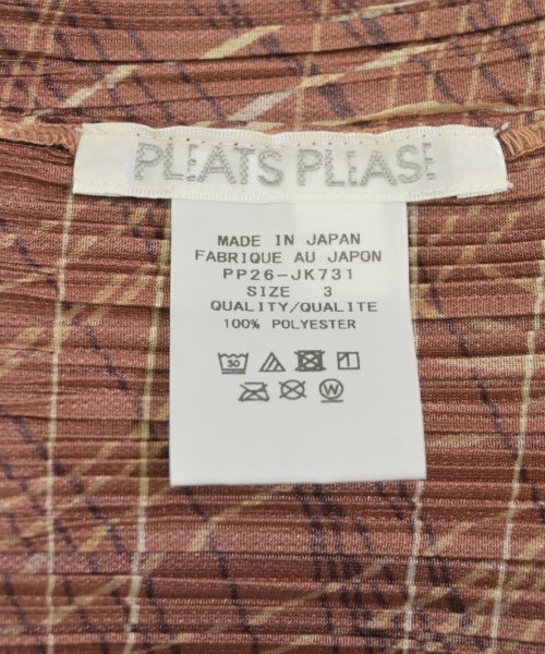 PLEATS PLEASE（プリーツプリーズ）ブラウス 茶 サイズ:3(L位) レディース/2200687018048