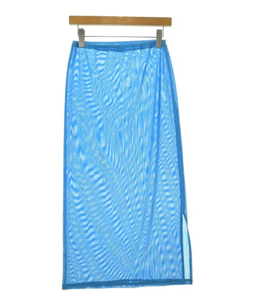 PLEATS PLEASE(プリーツプリーズ)ロング・マキシ丈スカート 青 サイズ:L/2200689648137