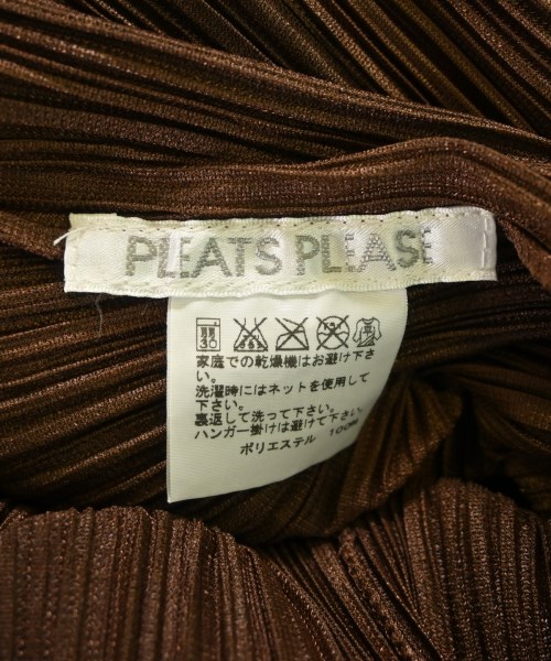 PLEATS PLEASE（プリーツプリーズ）ブラウス 茶 サイズ:F レディース/2200692778029