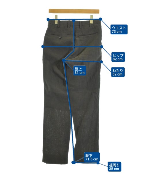 ISSEY MIYAKE MEN（イッセイ　ミヤケ　メン）スラックス 茶 サイズ:1(S位) メンズ/2200638857092