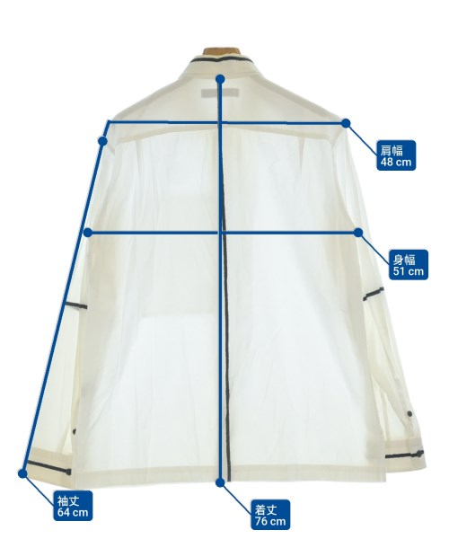 ISSEY MIYAKE MEN（イッセイ　ミヤケ　メン）カジュアルシャツ 白 サイズ:3(L位) メンズ/2200631798071