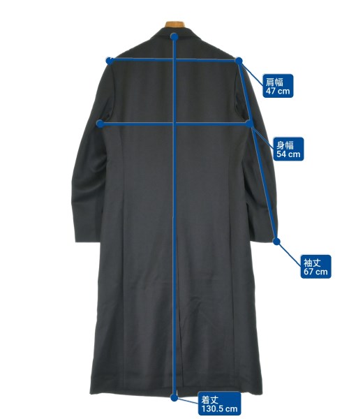 ISSEY MIYAKE MEN（イッセイ　ミヤケ　メン）チェスターコート 黒 サイズ:3(L位) メンズ/2200644377010