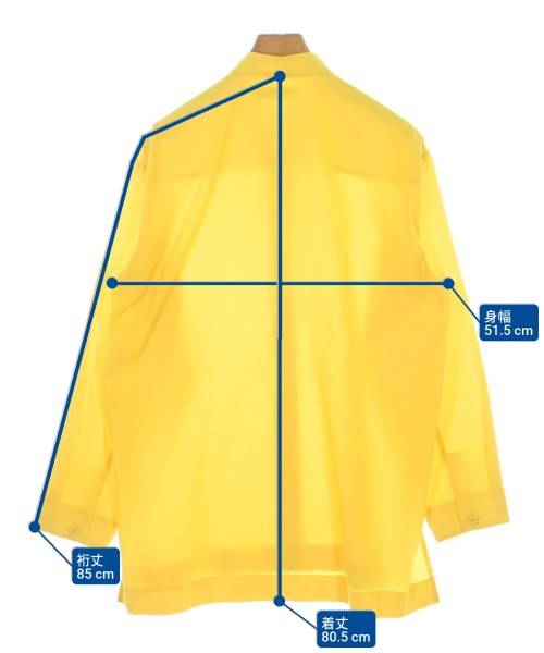 ISSEY MIYAKE MEN（イッセイ　ミヤケ　メン）カジュアルシャツ 黄 サイズ:2(M位) メンズ/2200621884029