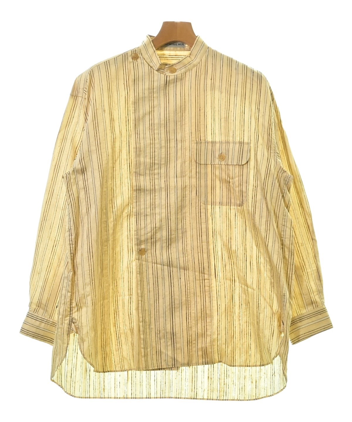 イッセイミヤケ メンズ　ジャケット　シャツ ISSEY MIYAKE MEN（イッセイ ミヤケ メン）カジュアルシャツ 黄
