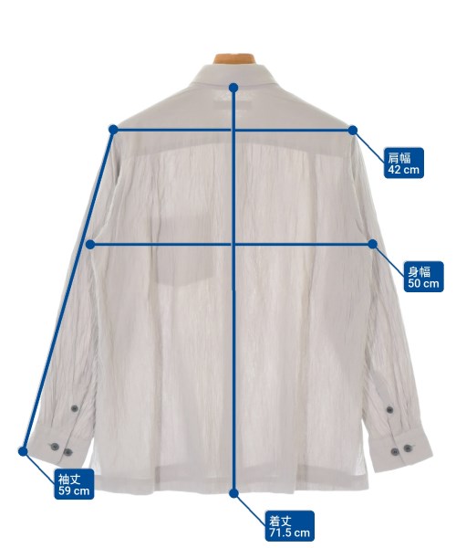 ISSEY MIYAKE MEN（イッセイ　ミヤケ　メン）カジュアルシャツ グレー サイズ:1(S位) メンズ/2200696009167