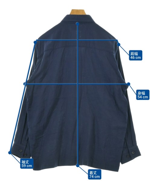 ISSEY MIYAKE MEN（イッセイ　ミヤケ　メン）カジュアルシャツ 紺 サイズ:2(M位) メンズ/2200656487080