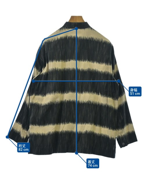 ISSEY MIYAKE MEN（イッセイ　ミヤケ　メン）カジュアルシャツ 黒 サイズ:2(M位) メンズ/2200656487110