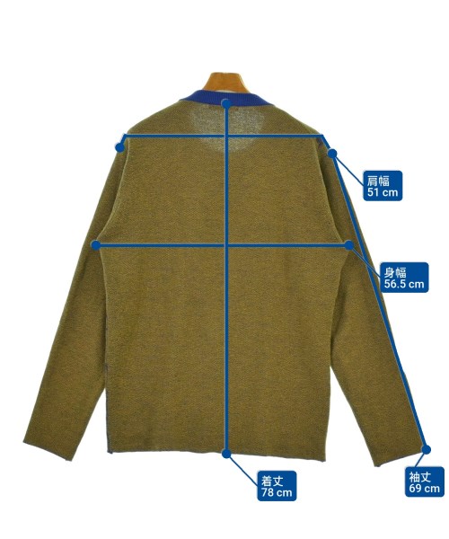 ISSEY MIYAKE MEN（イッセイ　ミヤケ　メン）ニット・セーター カーキ サイズ:3(L位) メンズ/2200651902021
