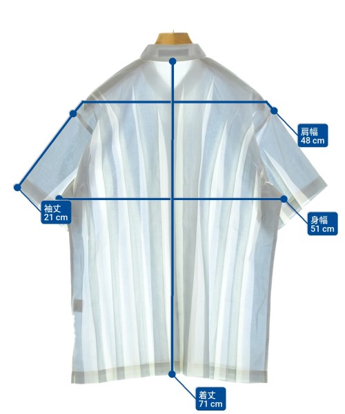 ISSEY MIYAKE MEN（イッセイ　ミヤケ　メン）カジュアルシャツ 白 サイズ:2(M位) メンズ/2200652906059