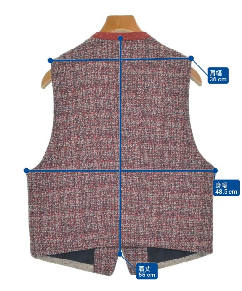 ISSEY MIYAKE（イッセイミヤケ）カジュアルシャツ 赤 サイズ:M メンズ/2200654158043