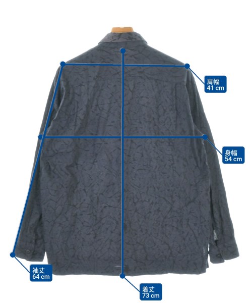 ISSEY MIYAKE MEN（イッセイ　ミヤケ　メン）カジュアルシャツ 紺 サイズ:2(M位) メンズ/2200704037038
