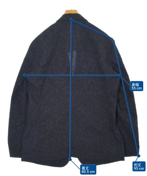 ISSEY MIYAKE MEN（イッセイ　ミヤケ　メン）テーラードジャケット 黒 サイズ:4(XL位) メンズ/2200701730031