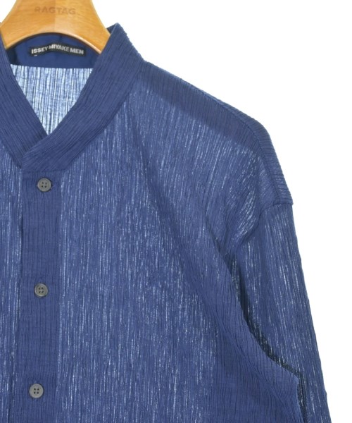 ISSEY MIYAKE MEN（イッセイ　ミヤケ　メン）カジュアルシャツ 青 サイズ:5(XXL位) メンズ/2200701730048