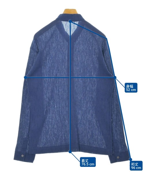 ISSEY MIYAKE MEN（イッセイ　ミヤケ　メン）カジュアルシャツ 青 サイズ:5(XXL位) メンズ/2200701730048