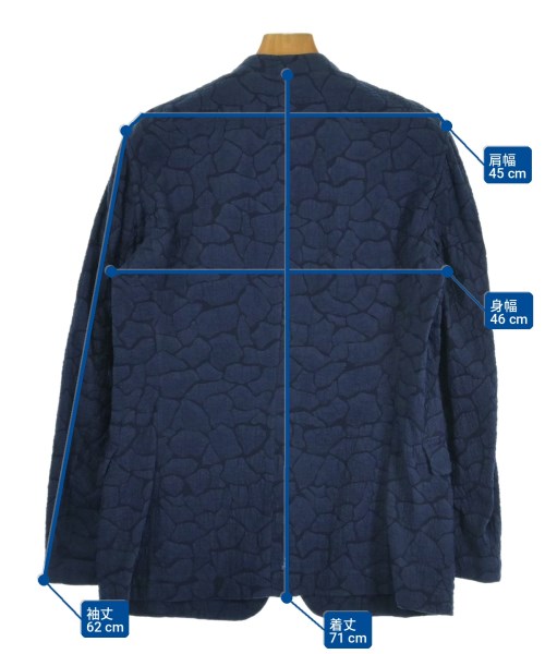 ISSEY MIYAKE MEN（イッセイ　ミヤケ　メン）カジュアルジャケット 青 サイズ:1(S位) メンズ/2200734635082