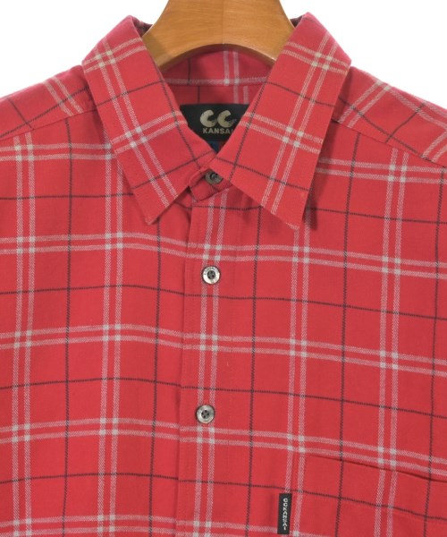 KANSAI MAN（カンサイ　マン）カジュアルシャツ 赤 サイズ:4(XL位) メンズ/2200675523035