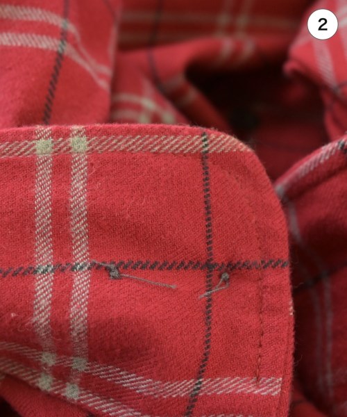 KANSAI MAN（カンサイ　マン）カジュアルシャツ 赤 サイズ:4(XL位) メンズ/2200675523035