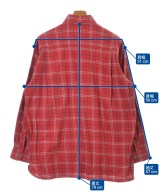 KANSAI MAN（カンサイ　マン）カジュアルシャツ 赤 サイズ:4(XL位) メンズ/2200675523035