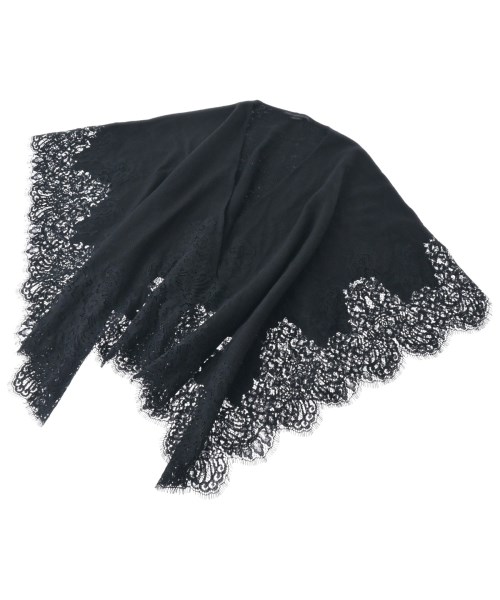 ERMANNO SCERVINO(エルマノシェルビーノ)ストール 黒 サイズ:42/2200638066012