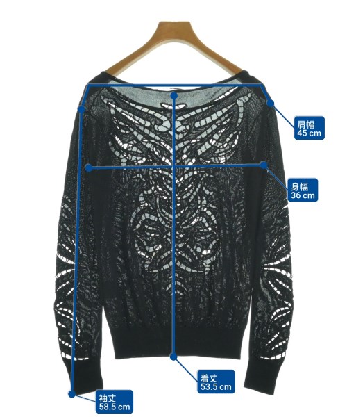 ERMANNO SCERVINO（エルマノシェルビーノ）ニット・セーター 黒 サイズ:38(S位) レディース/2200692094082