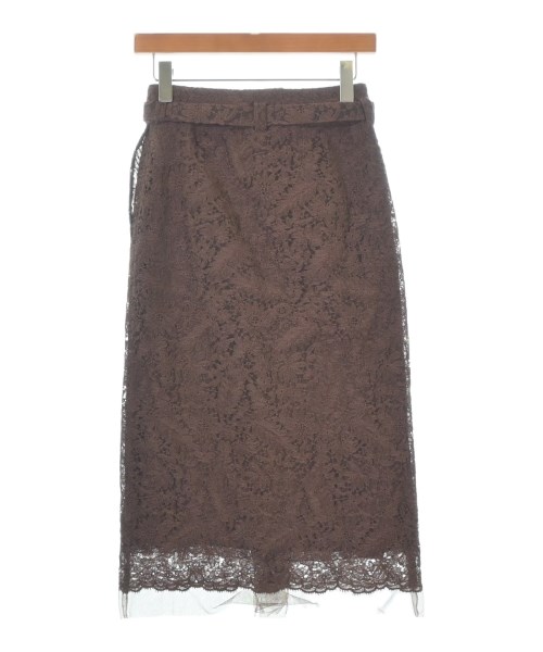 ERMANNO SCERVINO（エルマノシェルビーノ）ロング・マキシ丈スカート 茶 サイズ:38(S位) レディース/2200693793052