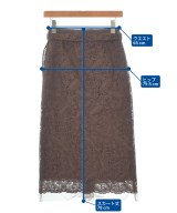 ERMANNO SCERVINO（エルマノシェルビーノ）ロング・マキシ丈スカート 茶 サイズ:38(S位) レディース/2200693793052