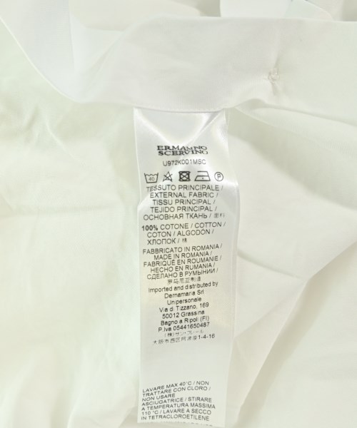 ERMANNO SCERVINO（エルマノシェルビーノ）ドレスシャツ 白 サイズ:50(XL位) メンズ/2200698247246
