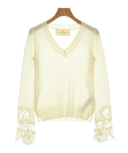 ERMANNO SCERVINO(エルマノシェルビーノ)ニット・セーター 白 サイズ:38(S位)/2200652367041