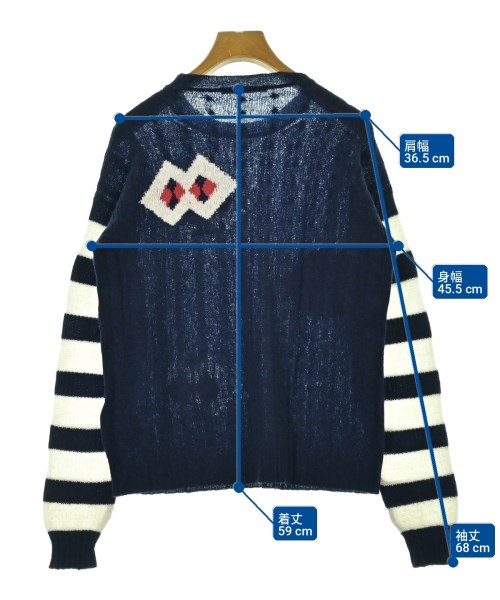 ERMANNO SCERVINO（エルマノシェルビーノ）ニット・セーター 紺 サイズ:38(S位) レディース/2200713693072
