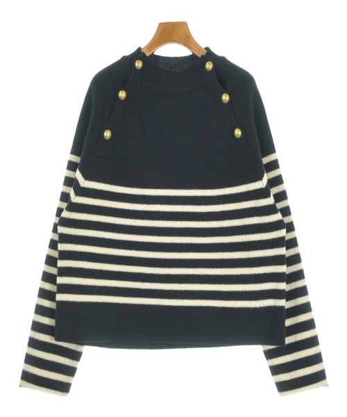 ERMANNO SCERVINO(エルマノシェルビーノ)ニット・セーター 紺 サイズ:44(L位)/2200639038049