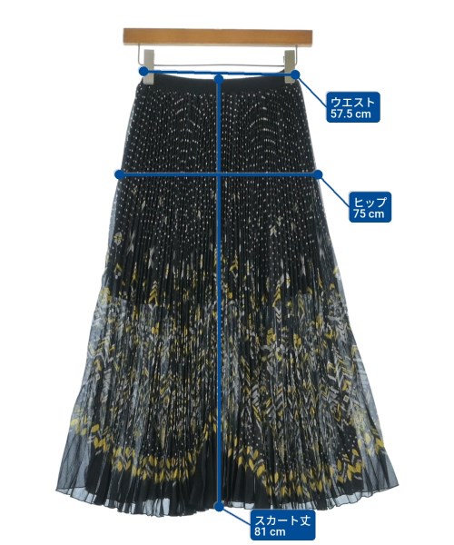 ERMANNO SCERVINO（エルマノシェルビーノ）ロング・マキシ丈スカート 黒 サイズ:38(S位) レディース/2200640346089