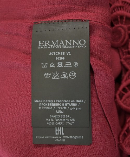 ERMANNO SCERVINO（エルマノシェルビーノ）ブラウス 赤 サイズ:44(L位) レディース/2200700465019