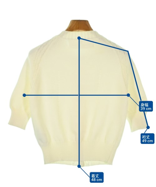 ERMANNO SCERVINO（エルマノシェルビーノ）カーディガン 白 サイズ:40(M位) レディース/2200699592079