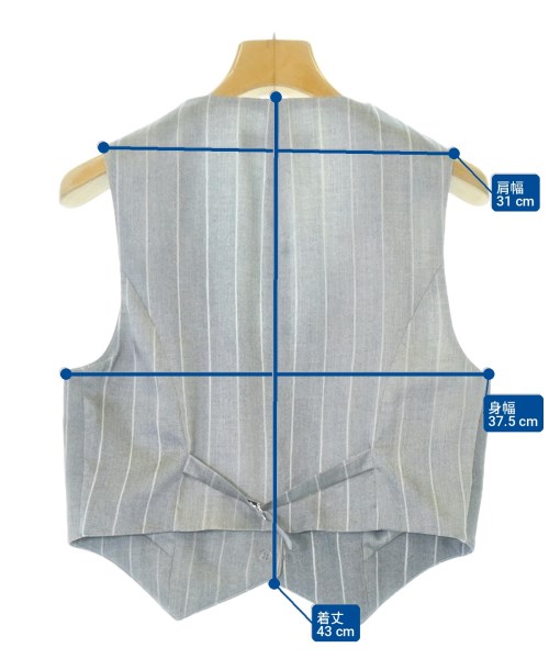 ERMANNO SCERVINO（エルマノシェルビーノ）ベスト グレー サイズ:40(M位) レディース/2200706849035